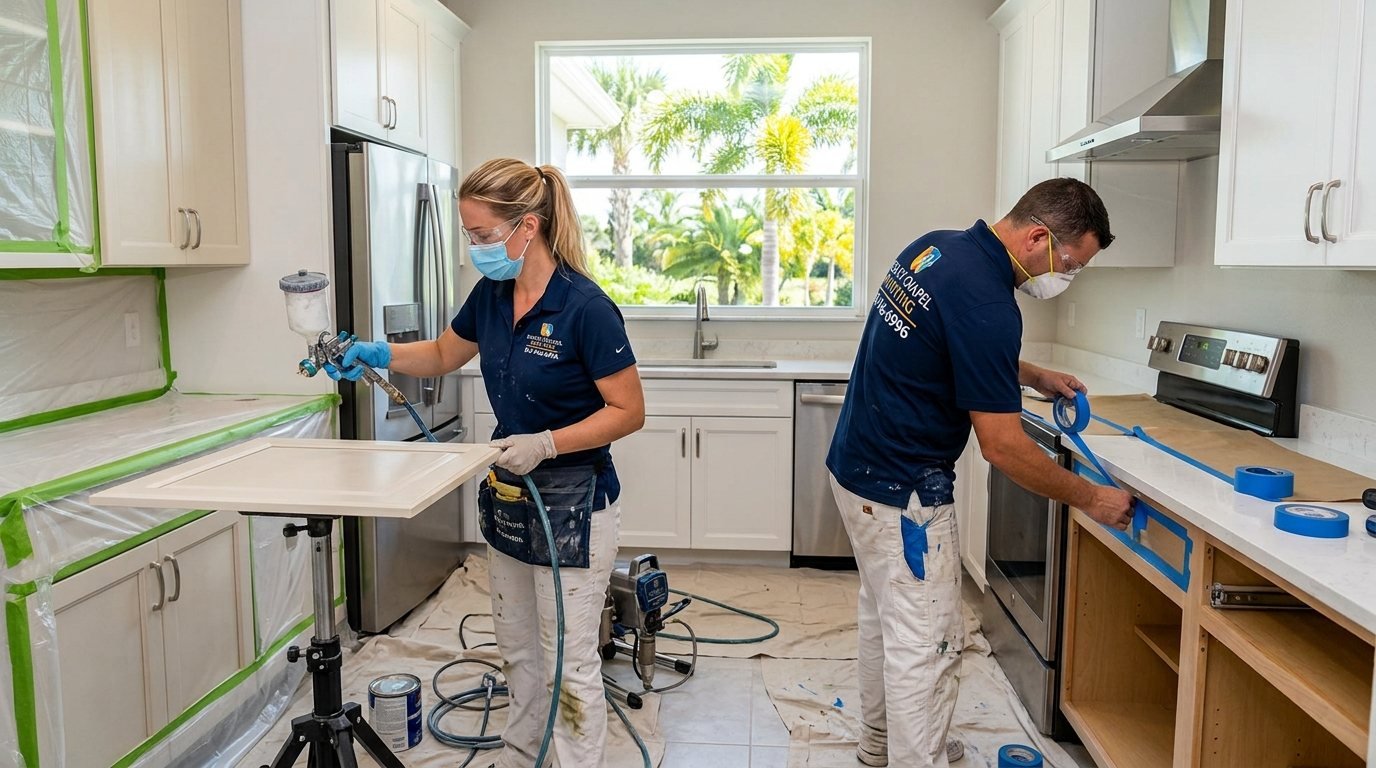 Kitchen Cabinet Refinishing in Wesley Chapel, Florida