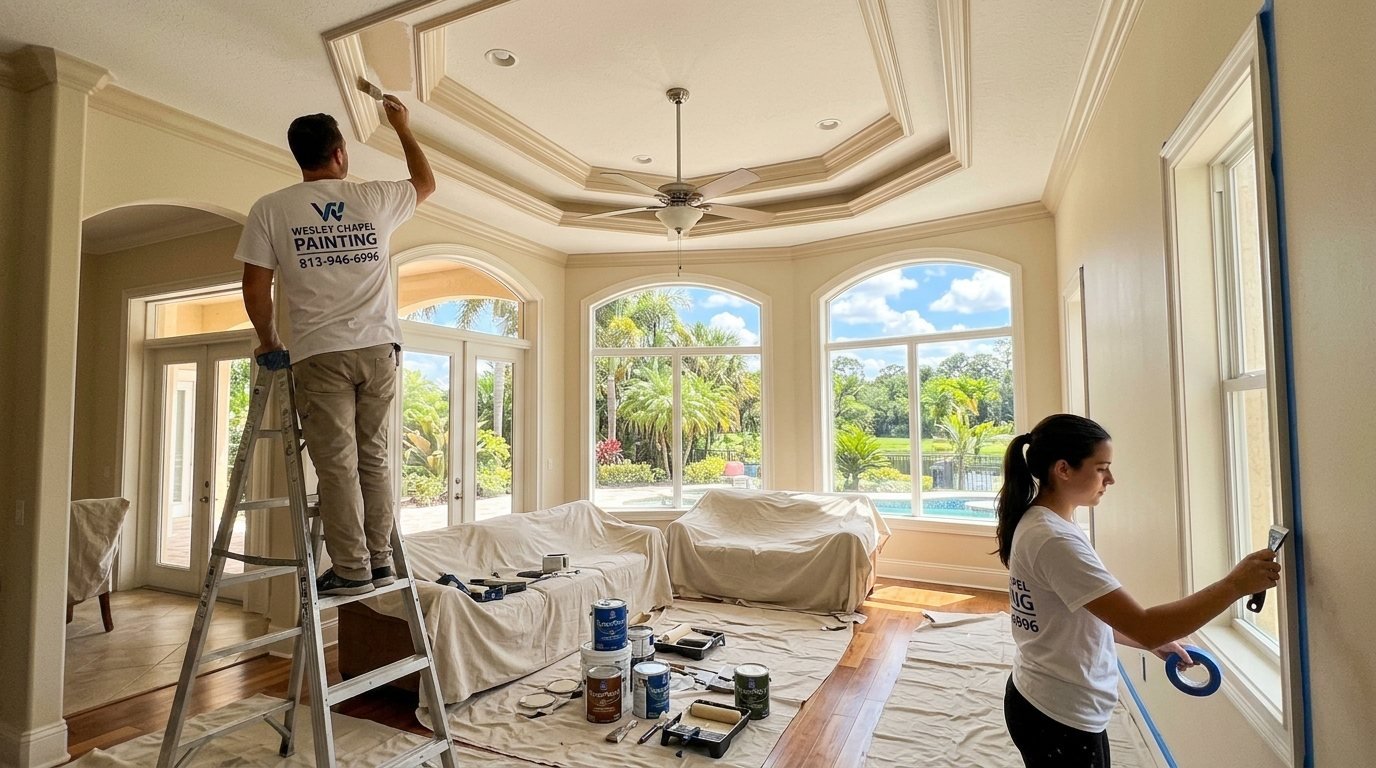 Interior House Painting work in progress